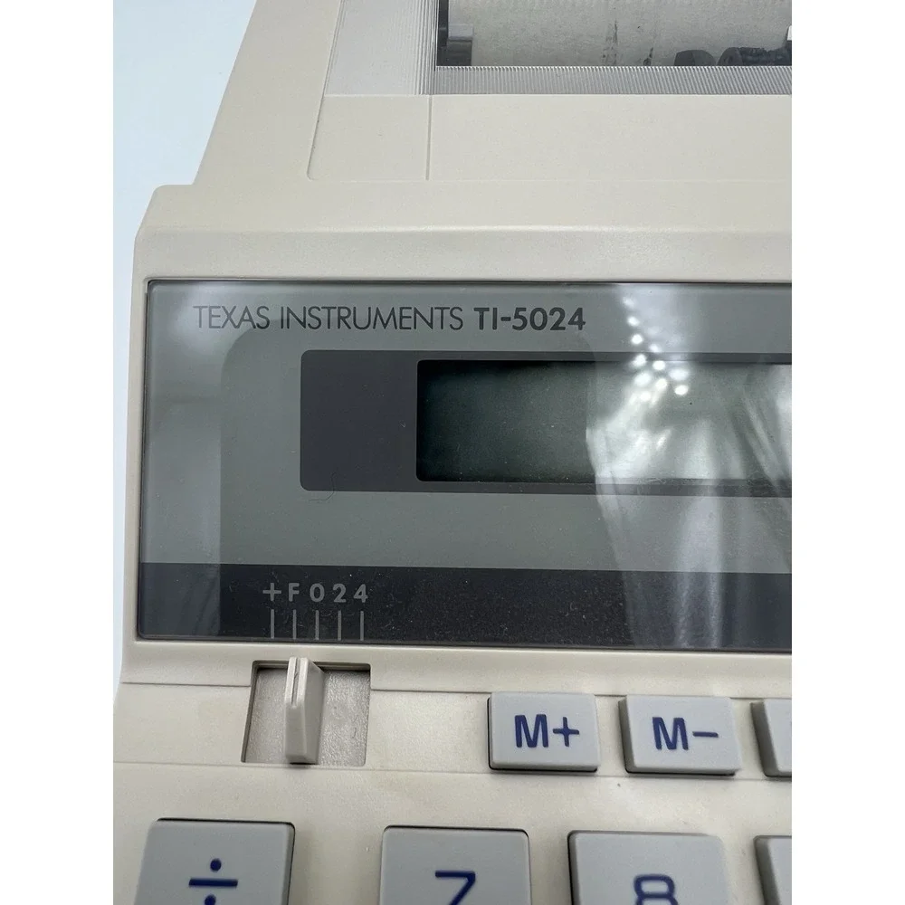 Texas Instruments TI-5024 Printing Calculator in original box with manual 1986‎